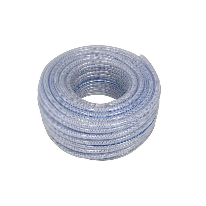 PVC-Gewebeschlauch blau-transparent