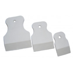 Plastic elastic spatulas white / 3 pcs.