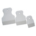 Plastic elastic spatulas white / 3 pcs.