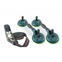 T4W Double suction cup set with safety belt