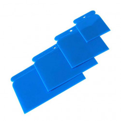 Plastic elastic spatulas blue / 4 pcs.