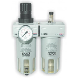 GAV Wasserabscheider + Druckreger+ Öler 1" FRL300