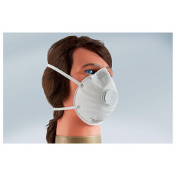 Dust mask with valve